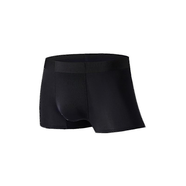 Miesten Ice Silk -bokserit, saumattomat, erittäin ohuet ja hengittävät black L