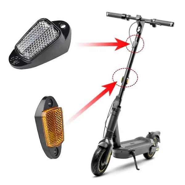 Elektrisk løbehjul Forreste Reflektor Venstre og Højre Reflektor til Ninebot Max G2 Reflektor Cover Kit