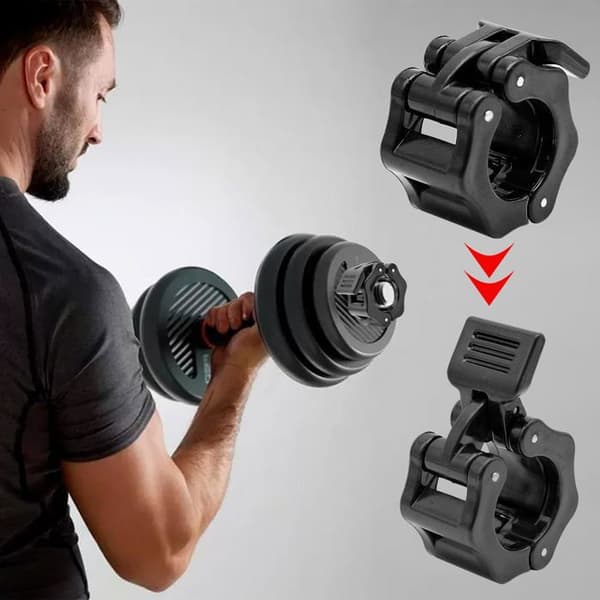 Hantelklämringar - 4 stycken, 30 mm klämmor - Hantelstänger, vikter