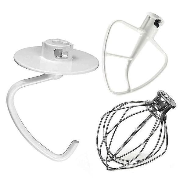 For Kitchen Aide Tilbehør 4,5-5 Qt Tilt-Head Stand Mixers Paddle Attachment for K45B/K5THCB/K5THB White  silver