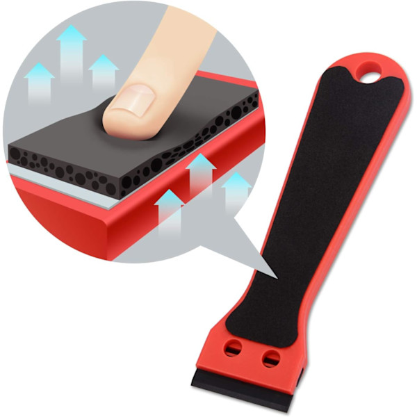[KK]st Plastic Scraper Practical Scraper with Handle, 10 Plastic Blades Compatible with Scraping Paint and Stickers
