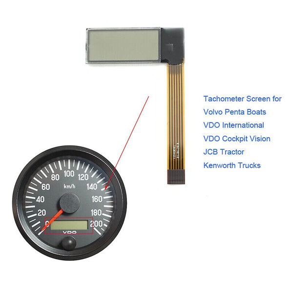 Penta Marine Tachometer Hour Meter LCD-näytölle ja nauhalle e89c | Fyndiq