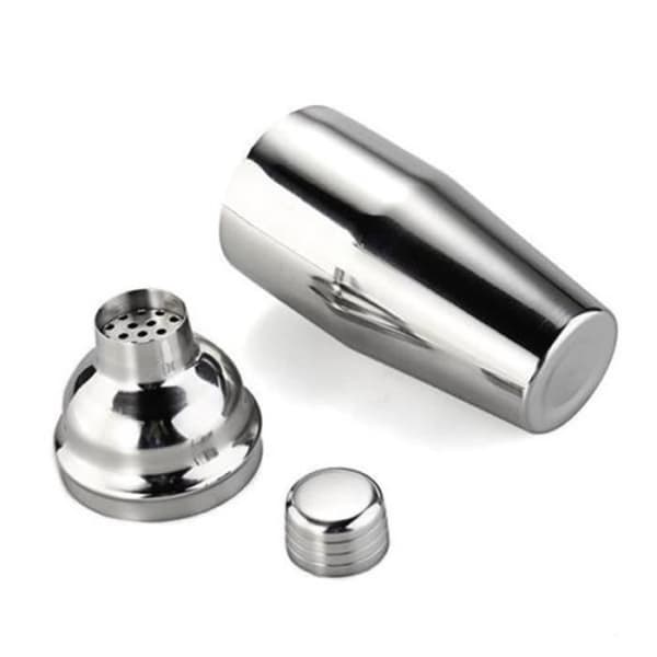 Barudstyr - 5 dele - Rustfrit stål - 750 ml Shaker - 20/40 ml Jigger - 17,5 cm Si