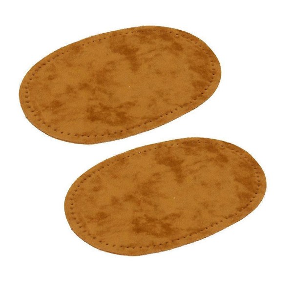Påsyning Oval Albue/Knæ Lapp Cord Jeans Reparation Håndværk Syning Applikation Kamel
