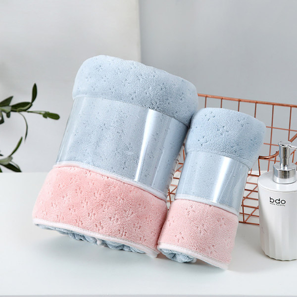 High density, cationic coral fleece towel, bath towel