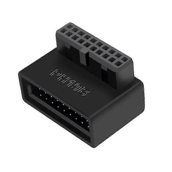 USB Header 90 Graders Adapter for Datamaskin Hovedkort USB 3.0 19P 20P