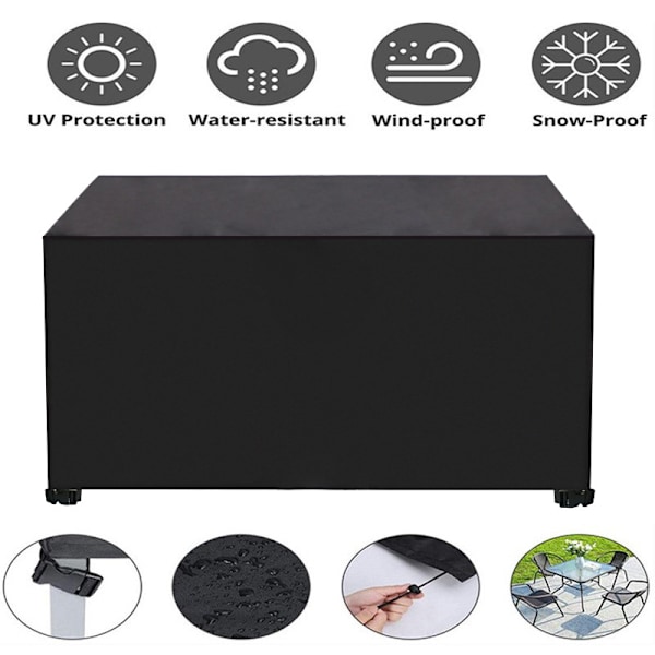 75 Størrelser Vanntette Patio Hagemøbler Trekk Regn S 240*136*88cm