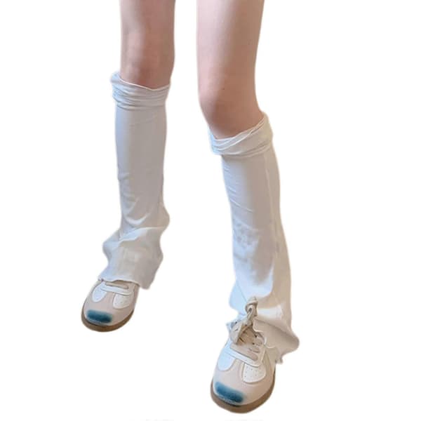 Dame Benvarmer Mode Flared Benvarmer Strækbare Lange Benstrømper Søde Støvlestrømper Cosplays Kostumer Gaver Hvid