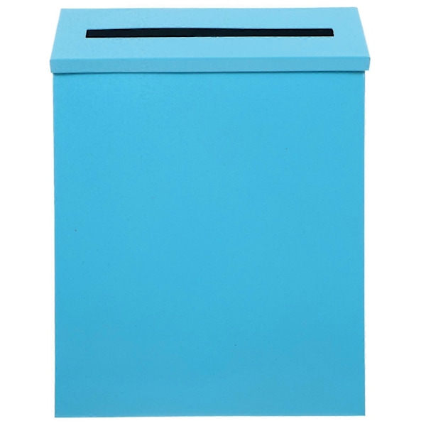 Vintage Brevpostkasse Postkasse Retro Postkasse Utendørs Metallpostkasse Blue 29.00X22.00X6.50CM