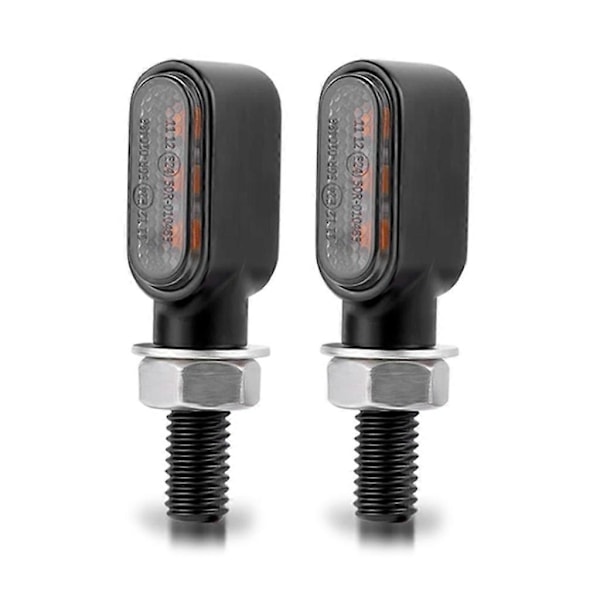 Blinkers Indikatorer Blinkerssignal Amberlampa Mini Metall Blinkerslampa Black