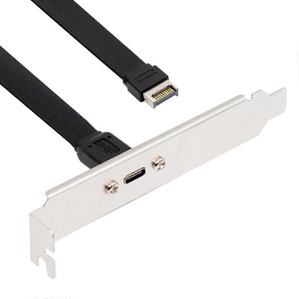 UC-037-20G USB 3.2 Type-E IDC 20-pin frontpanel-header til USB-C hun 0,5 m 20 Gbps forlængerkabel