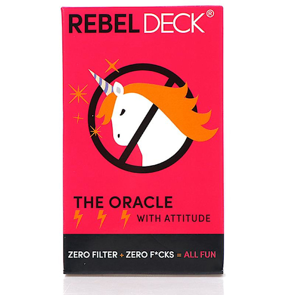 Rebel Deck Tarot Engelskt Schackbrädespel Spådom Förutspår Multiplayer-spel Red 1Box