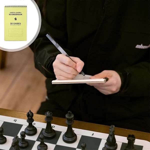 Ögonskydd Schack Protokoll Matcher Resultatblock 50 Spel 100 Drag FAN0625 Yellow