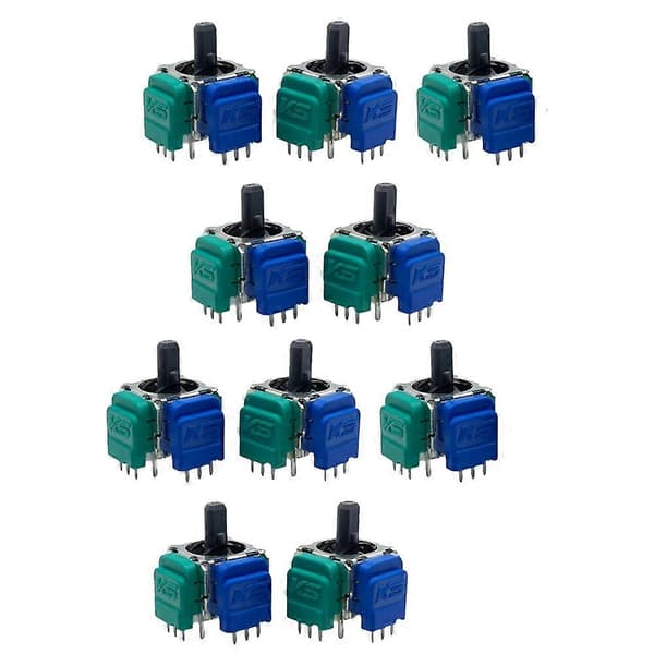 10 STK TMR Elektromagnetisk Joystick til Gamepad Opgradering TMR Joystick 3D Analog Thumbstick Controller
