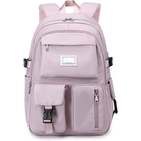 [KK] 【jia】Large multi-compartment backpack, waterproof school backpack - Purple