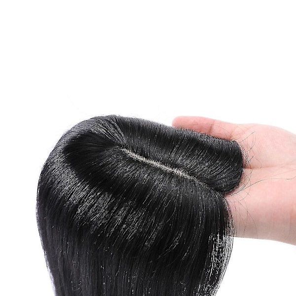 Ihmishiuksista valmistetut hiuslisäkkeet, suorat hiukset, klipsikiinnitys black 18inch