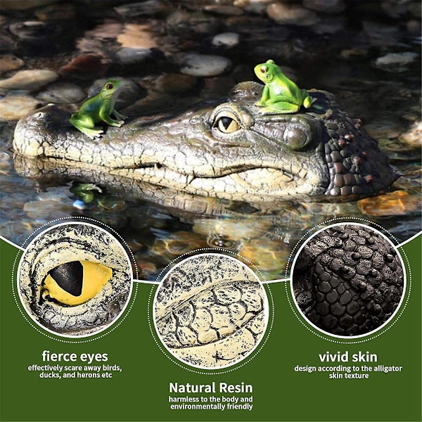 Flydende Alligator, Alligator Lokkedue til Pool, Alligator til Svømmepøl og Dam, Afskrækningsmiddel til Ænder As Shown