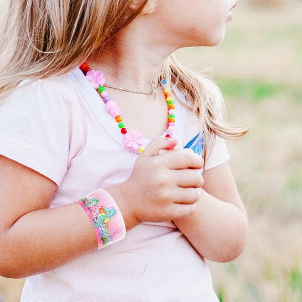 Håndleds-slap-armbånd til børn, 24 stk. med havdyrdesign