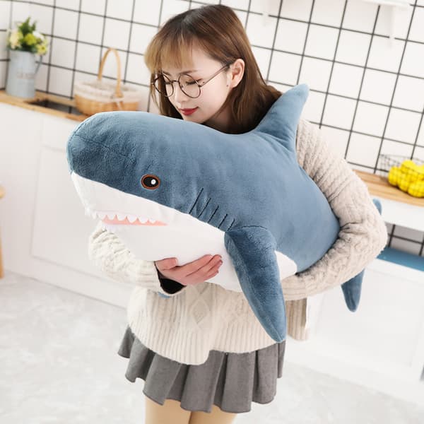 3D Shark Plush Toy Handmade Soft Shark Pillow (60cm)