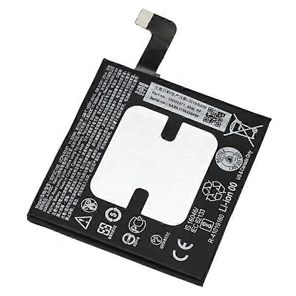 Til HTC U11 3.85V 3000 mAh Genopladeligt Li-ion Batteri Udskiftningsdel (Kode: B2PZC100)