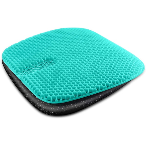 Gel Seat Cushion for Prolonged Sitting, Gel Cushions for Pressure Relief, Double Thick Gel Cushion for Sitting, Seat Cushions for Office Chairs with