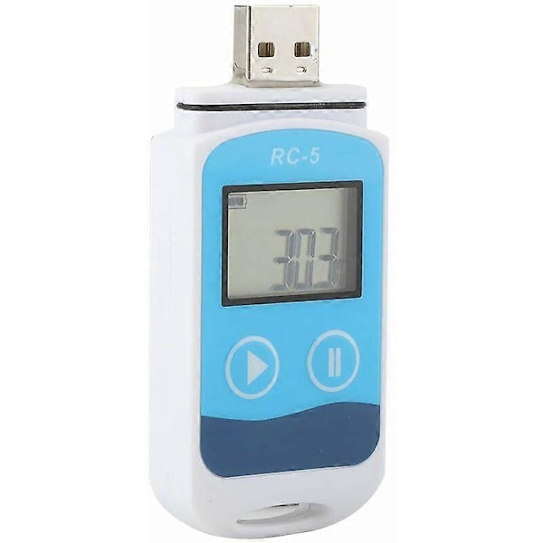 USB-lämpötilaloggeri LCD-näytöllä
