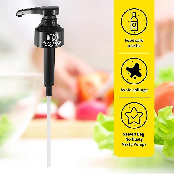 10 Pak Kaffedispenser Siruppumpe Sort Væskedispenser Til Monin Sirup Snow Cones Smagsstoffer & Black