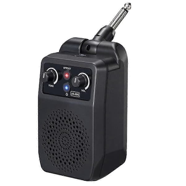 Mini Elektrisk Gitarrförstärkare 5W Portabel Gitarrförstärkare Bluetooth Inbyggd 4 Effekter Uppladdningsbar Liten Gitarr Black