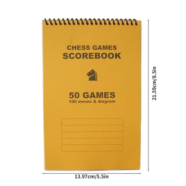 Ögonskydd Schack Protokoll Matcher Resultatblock 50 Spel 100 Drag FAN0625 Orange