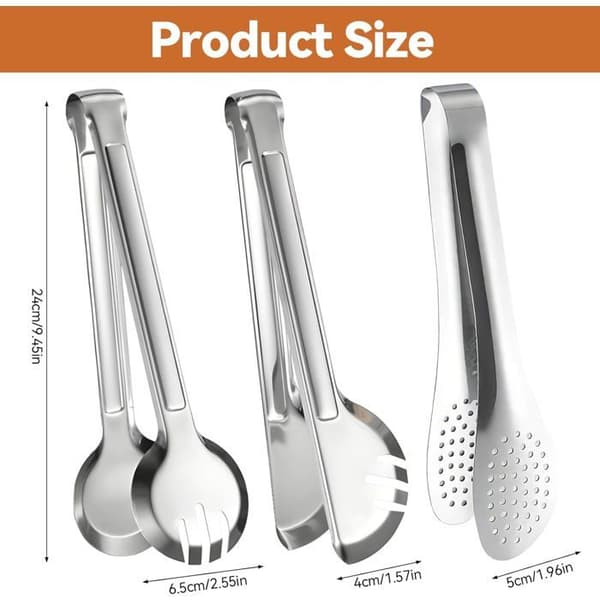 Set med högprecisionsserveringstänger. Ergonomisk design för elegant och hygienisk servering.