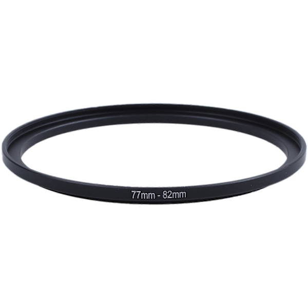 77mm - 82mm Step-Up -suodatinrengasadapteri, yhteensopiva kameralinssin kanssa Black