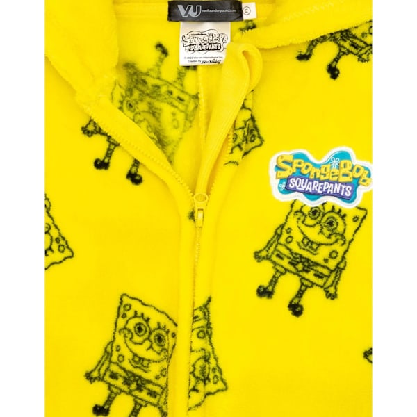 SpongeBob SquarePants Barn/Barn Trykk Pyjamas 7-8 Gul Yellow 7-8 Years