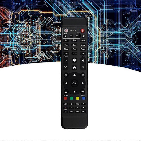 Ersättningsfjärrkontroll för Amiko A6N/A6N MAX Set Top Box Fjärrkontroll Black