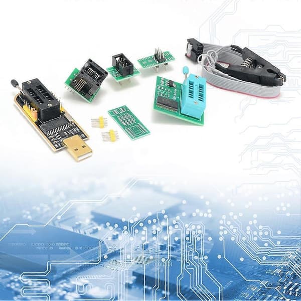 CH341A Programmer med statusindikator til EEPROM Flash BIOS USB-programmering