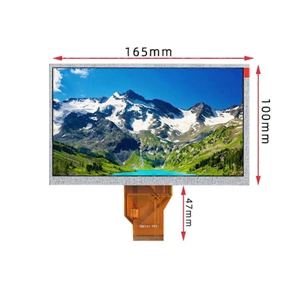 7-tommers TTL 50Pin 7DD1+1 20000938-30 Egnet for AT070TN90 AT070TN92 V.X LCD-skjerm ( As Shown