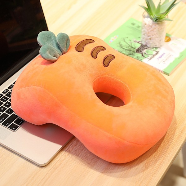 Sleeping pillow small doll cute expression plush toy doll - Orange