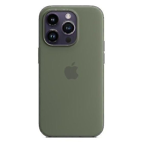 Silikonfodral till phone case som passar till Iphone 14pro Olive