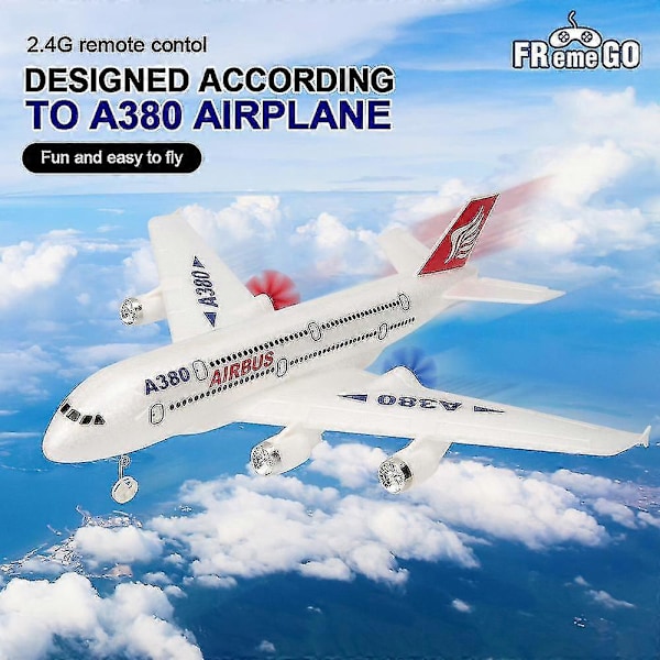 Airbus A380 Rc Flygplan Boeing 747 Rc Plan Fjärrkontroll Flygplan 2.4g Fast Vinge Plan Modell Rc Plan Leksaker För Barn Pojkar With 1 battery