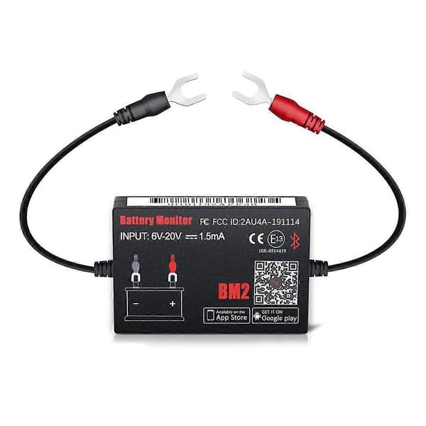 Bluetooth BM2 12V Batterimonitor til Android IOS Telefon Black