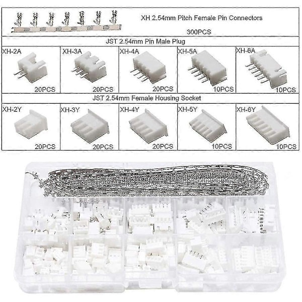 Dupont-puristustyökalu Awg26-18, Dupont-räikkäpuristin 1550 kpl Dupont-uros-/naarasliitinliittimet 0,1-1,0 mm ja 460 kpl Jst-liitin 2,54 mm:lle