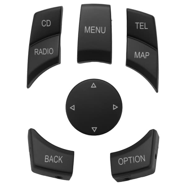 Interiør Bil CIC IDrive Multimedieknap Menuknap til- X1 X5 X6 E-Serie E87 E90 E91 E92 E60 E8 Black