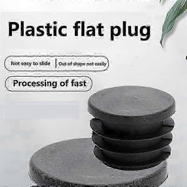 30mm Diameter Støvtett Rørplugg med Rustfritt Stål Flat Hullhette for Runde Rør hwy