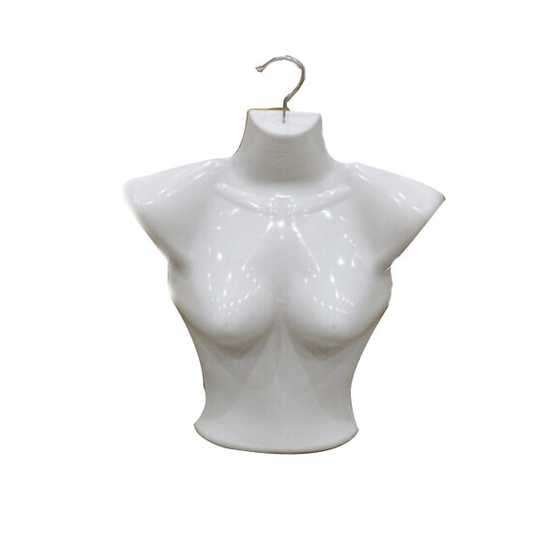 Hopeup Plast Half Body Kvinnlig Skyltdocka Torse Underkläder Kläder Form Display Rack