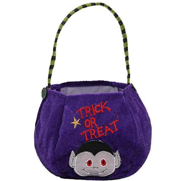 Halloween trick or treat-pose, stoffpose gavebøtte 7