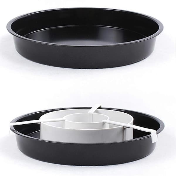 Skakbræt kageform non-stick bageform dåse skiller sæt DIY bageudstyr pizzaform kageforme køkkenforme Black & white