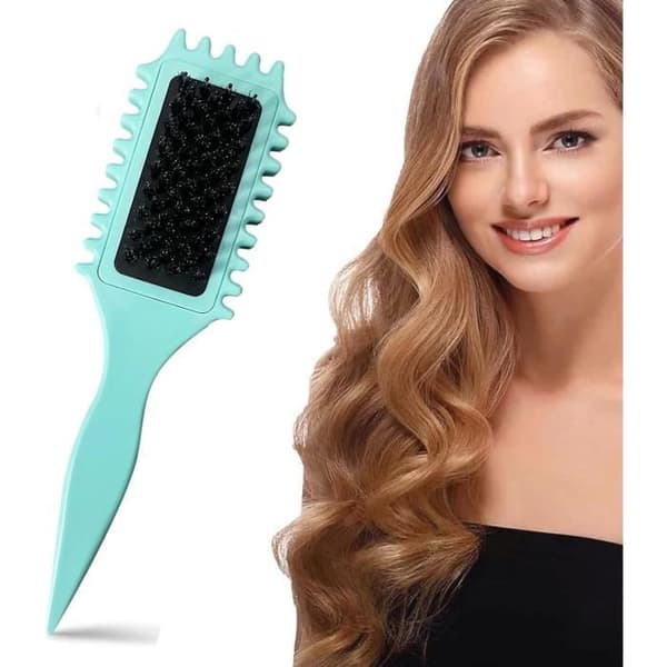 Bounce Curl-børste - Grønn - Villsvinbust - Ergonomisk - Unisex