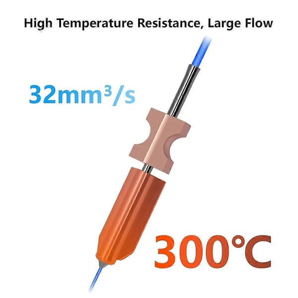 Til Flashforge AD5X Integreret Hærdet Stål Dyse 0,4 mm med Køleplade til 3D Printer Dele