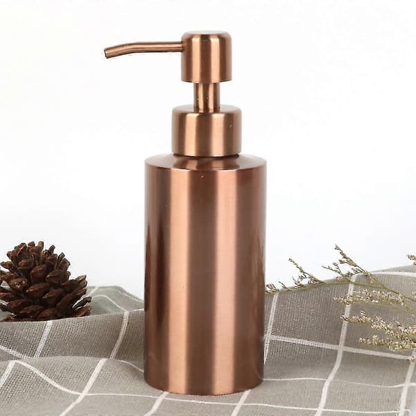 1 stk. sæbedispenser i 304 rustfrit stål, kompatibel med badeværelse, køkken, 250 ml
