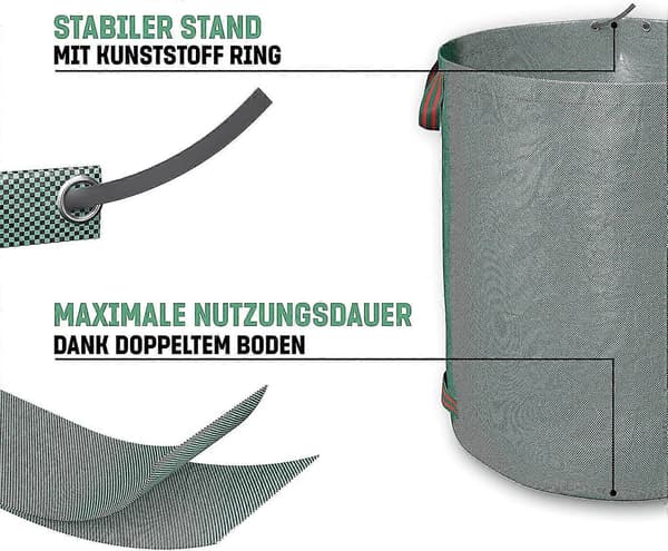 3x 60l Repimättömät puutarhapussit