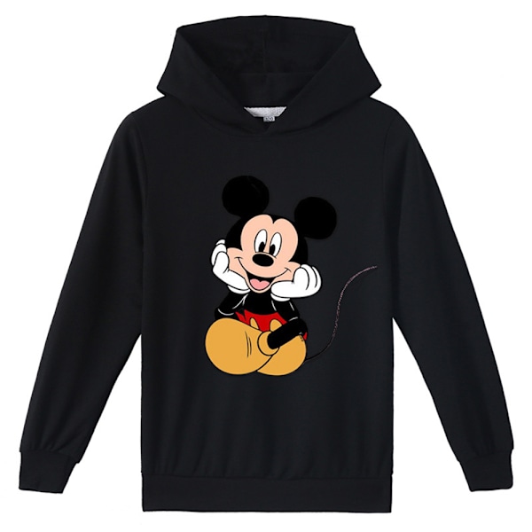 Lasten Mickey Cosplay Huppari Takki Kevät Halloween Ohut Takit musta black 150cm